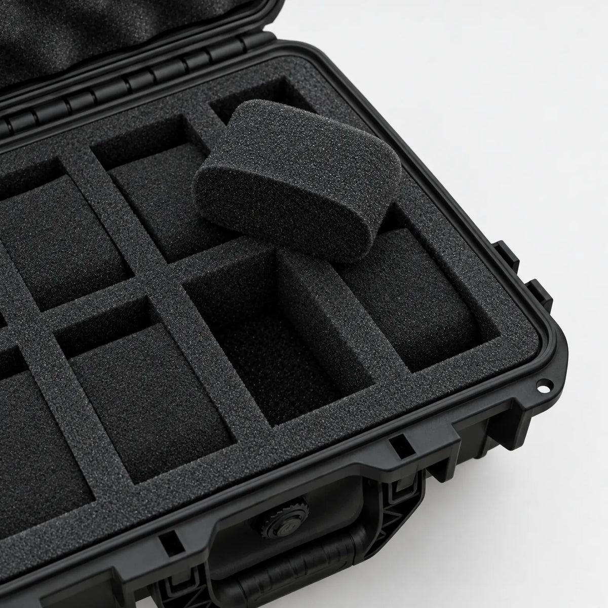 Watch Box with Hard Shell Carry Handle and Protective Foam Interior