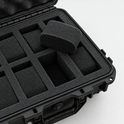 Watch Box with Hard Shell Carry Handle and Protective Foam Interior