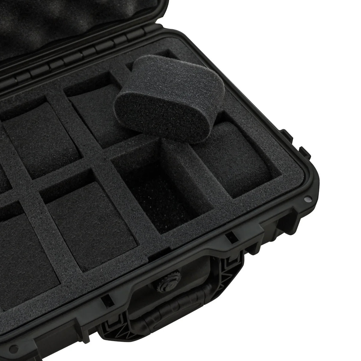 Watch Box with Hard Shell Carry Handle and Protective Foam Interior