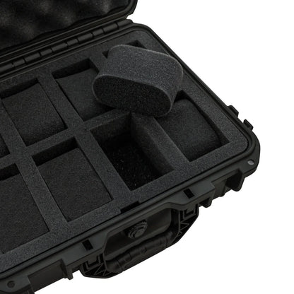Watch Box with Hard Shell Carry Handle and Protective Foam Interior