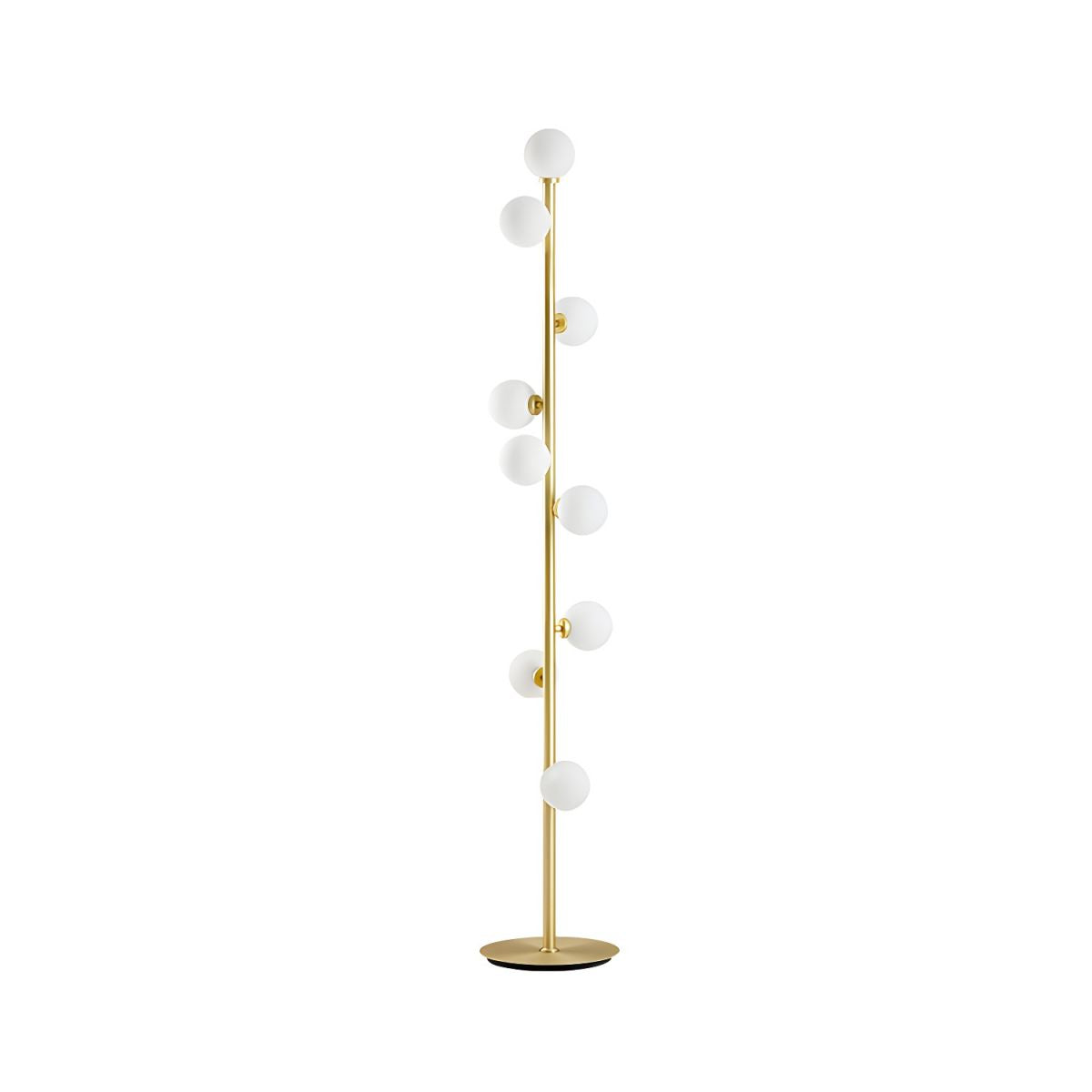 White Glass Nine Light Floor Lamp Reading Design | Talmiro