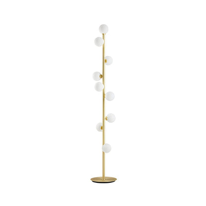 White Glass Nine Light Floor Lamp Reading Design | Talmiro