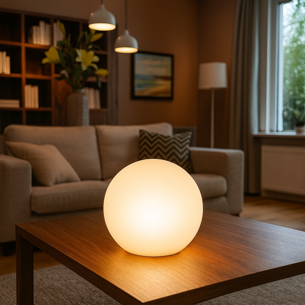 Wireless LED Globe Mood Table Lamp Rechargeable | Luminar