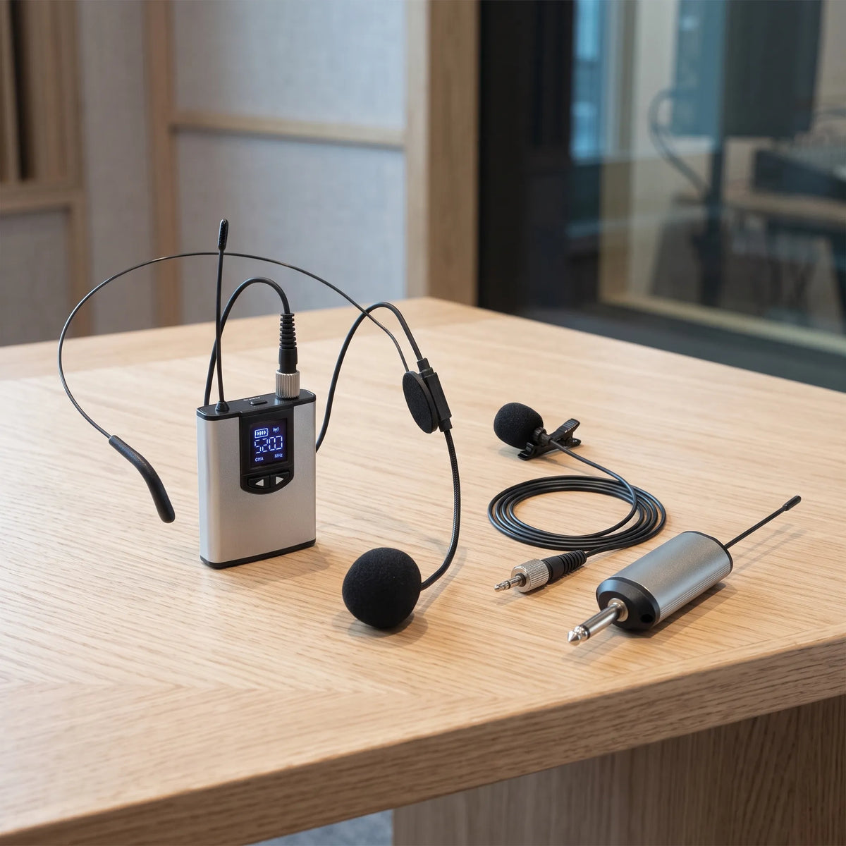 Wireless Lavalier Microphone Transmitter System