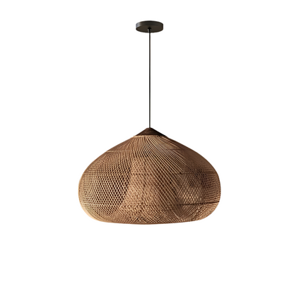 Wisteria Rattan Japandi Pendant Light Fixture | Ravena