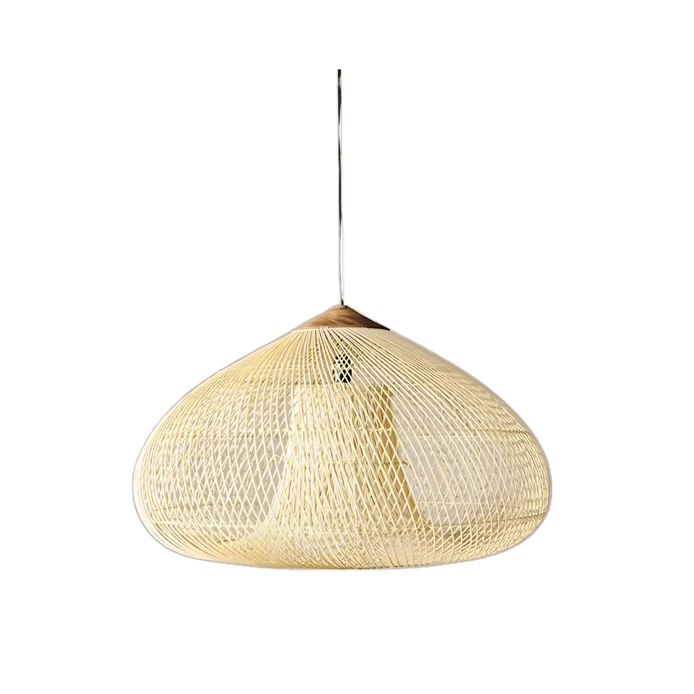 Wisteria Rattan Japandi Pendant Light Fixture | Ravena