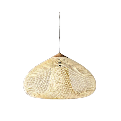 Wisteria Rattan Japandi Pendant Light Fixture | Ravena