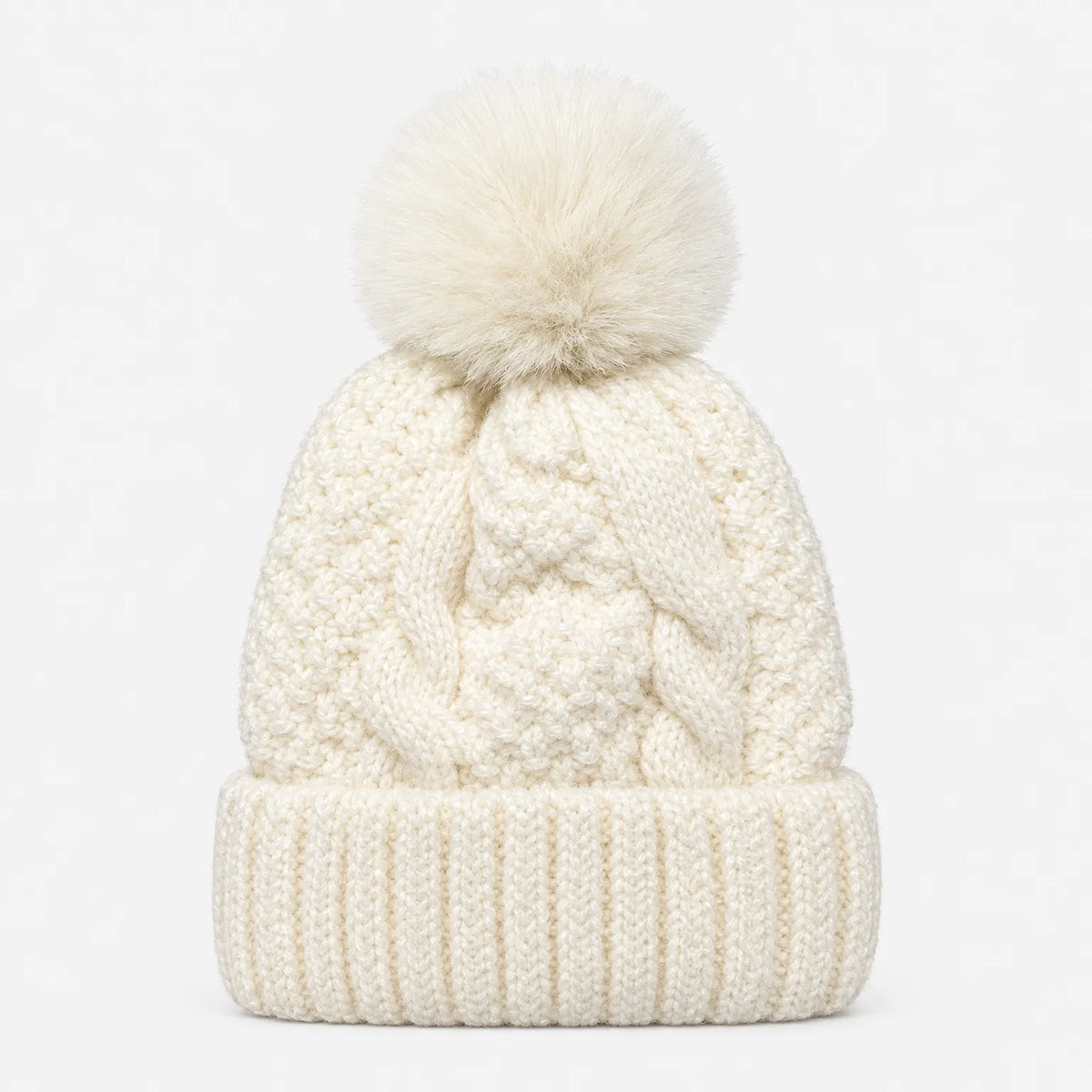 Women's Cable-Knit Winter Beanie