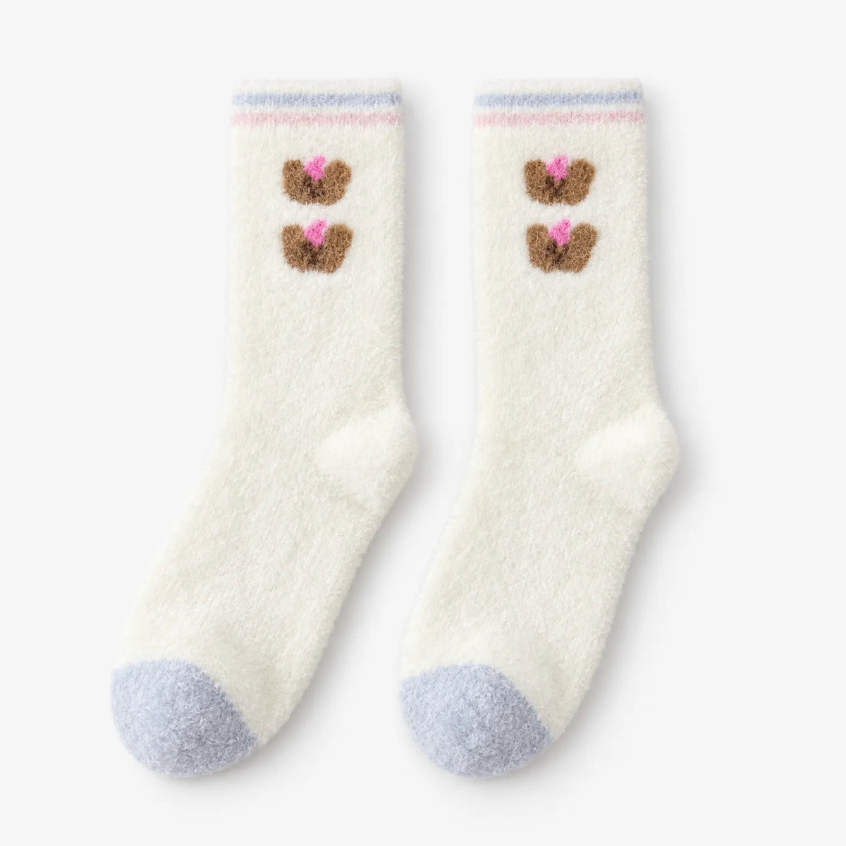 Women's Fuzzy Cartoon Mid-Calf Socks
