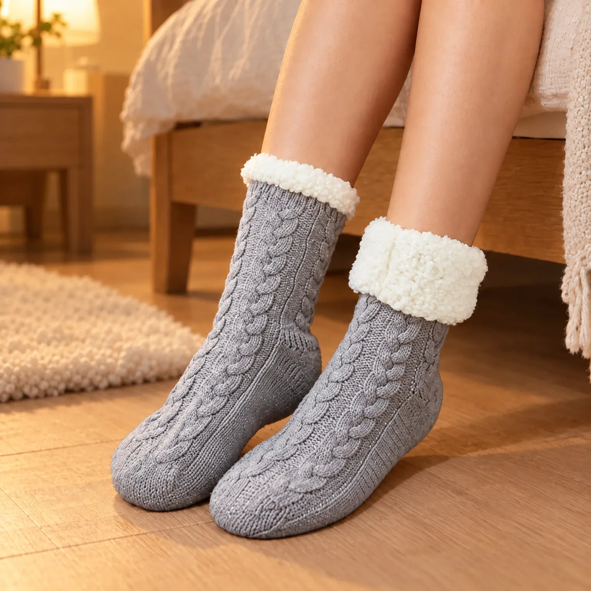 Women's Knit Gripper Slipper Socks