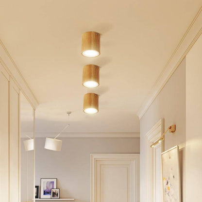 Wood Cube Ceiling Light Scandinavian Style | Luvoria