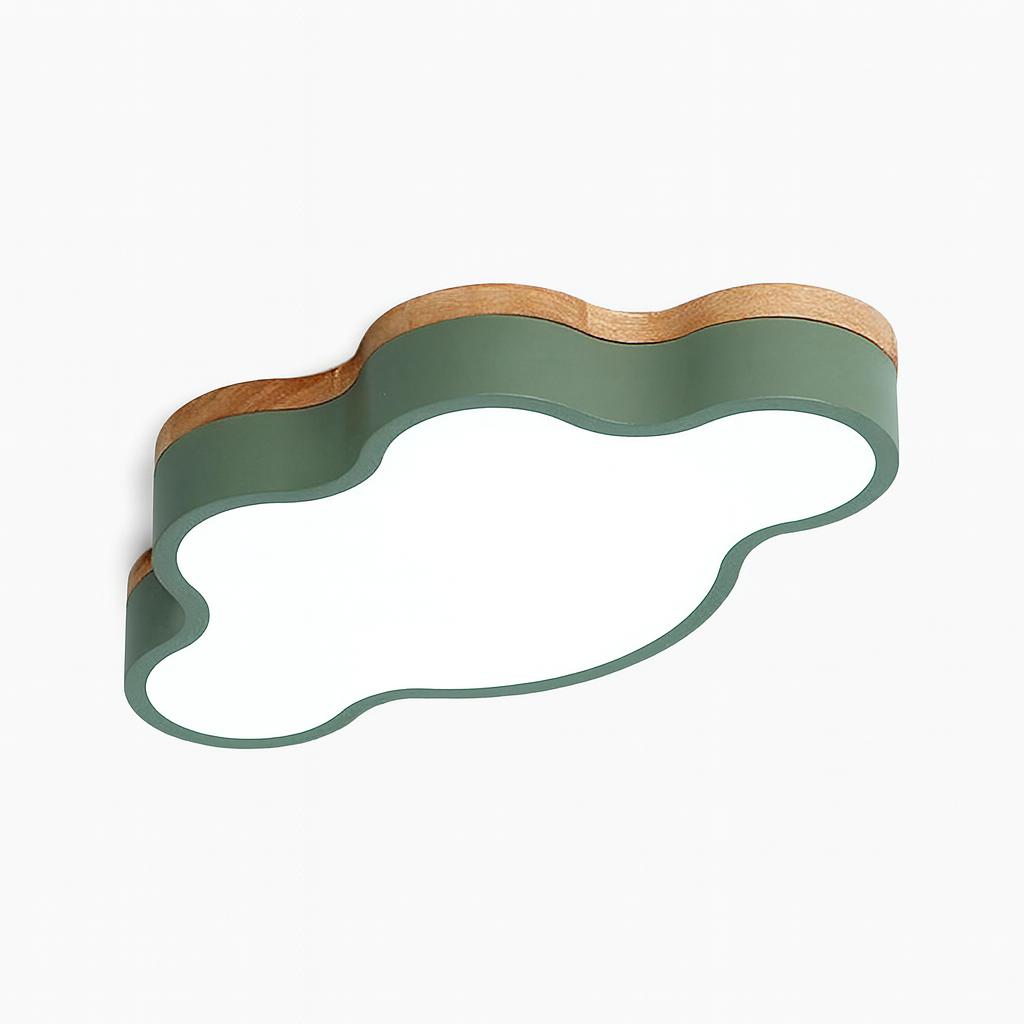 Wood LED Ceiling Light Scandinavian Cloud Design | Norven