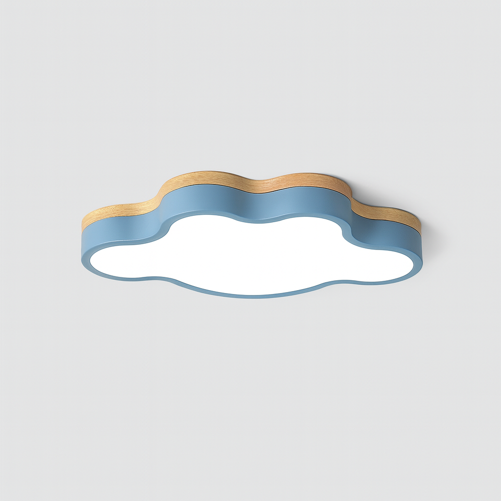 Wood LED Ceiling Light Scandinavian Cloud Design | Norven