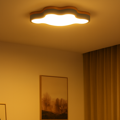 Wood LED Ceiling Light Scandinavian Cloud Design | Norven