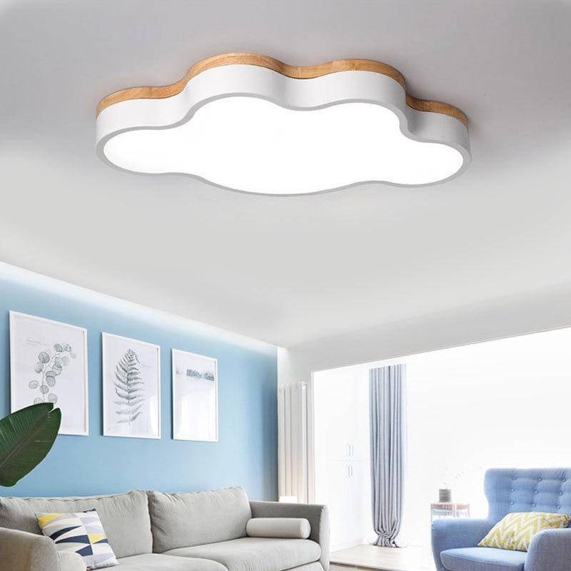 Wood LED Ceiling Light Scandinavian Cloud Design | Norven