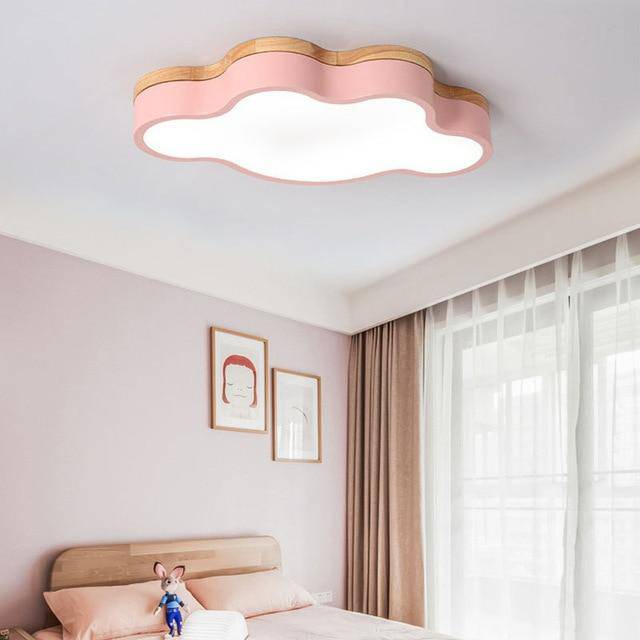 Wood LED Ceiling Light Scandinavian Cloud Design | Norven