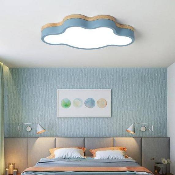 Wood LED Ceiling Light Scandinavian Cloud Design | Norven