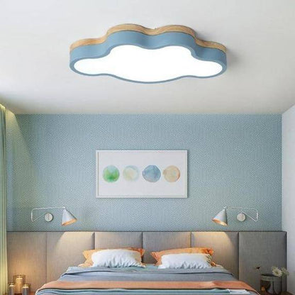 Wood LED Ceiling Light Scandinavian Cloud Design | Norven