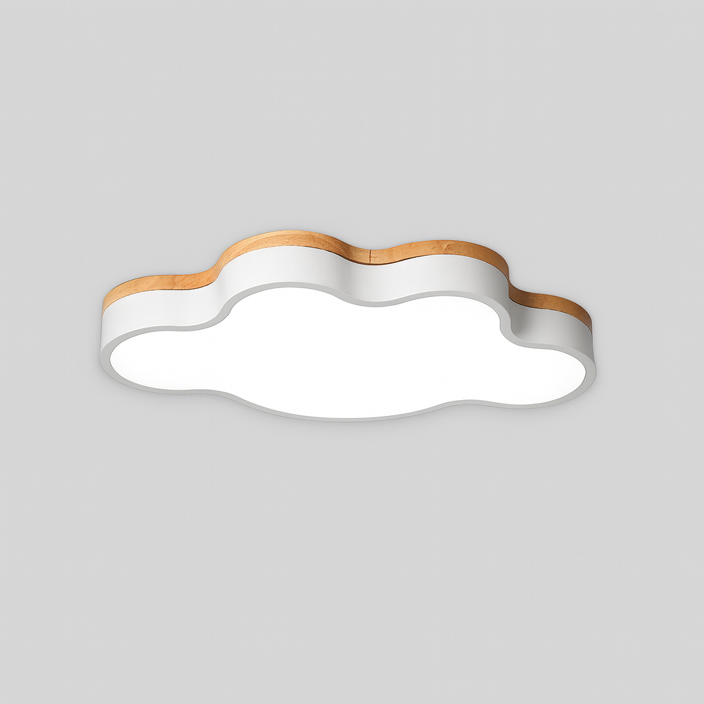 Wood LED Ceiling Light Scandinavian Cloud Design | Norven
