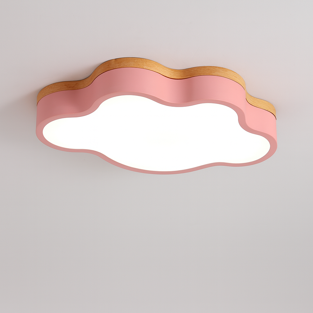 Wood LED Ceiling Light Scandinavian Cloud Design | Norven