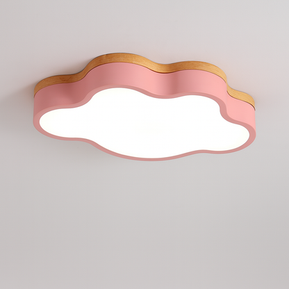 Wood LED Ceiling Light Scandinavian Cloud Design | Norven