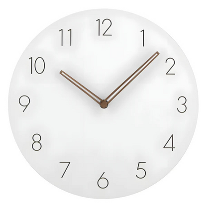 Wood Silent Quartz Minimalist Scandinavian Wall Clock | Halvorn