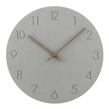Wood Silent Quartz Minimalist Scandinavian Wall Clock | Halvorn