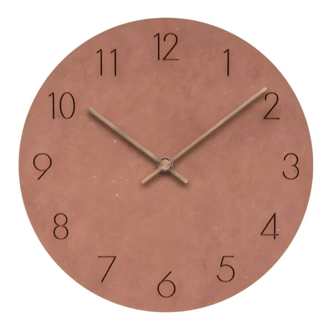 Wood Silent Quartz Minimalist Scandinavian Wall Clock | Halvorn