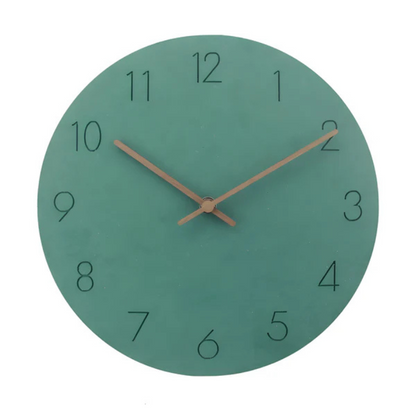 Wood Silent Quartz Minimalist Scandinavian Wall Clock | Halvorn