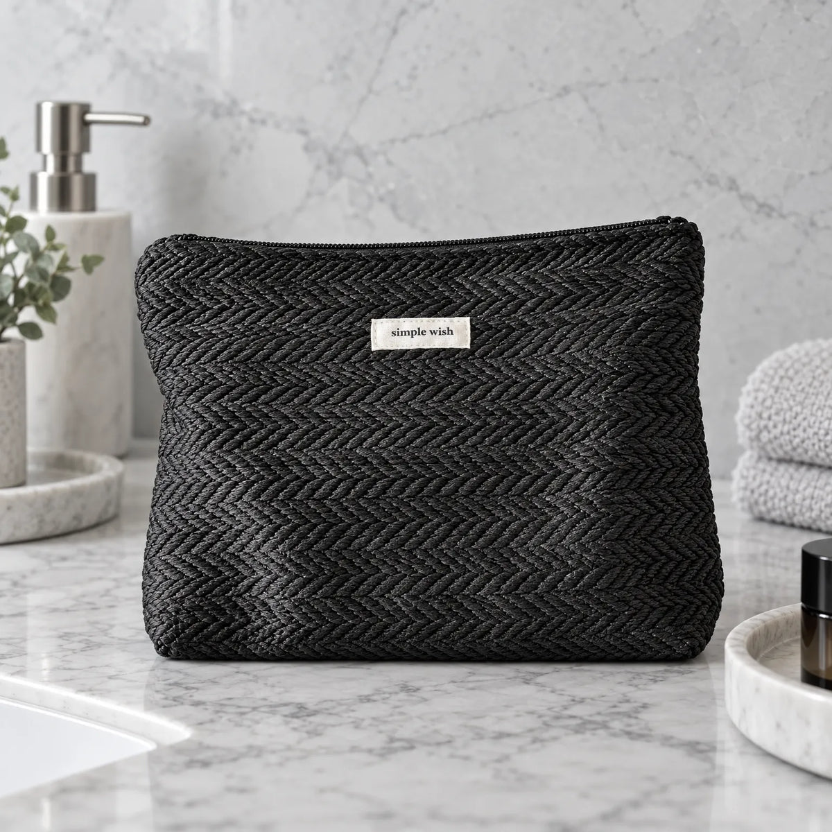 Woven Cosmetic Bag Organizer