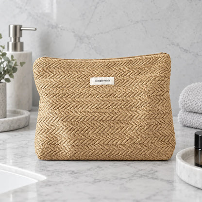 Woven Cosmetic Bag Organizer