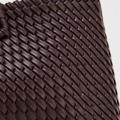 Woven Satchel Tote Bag