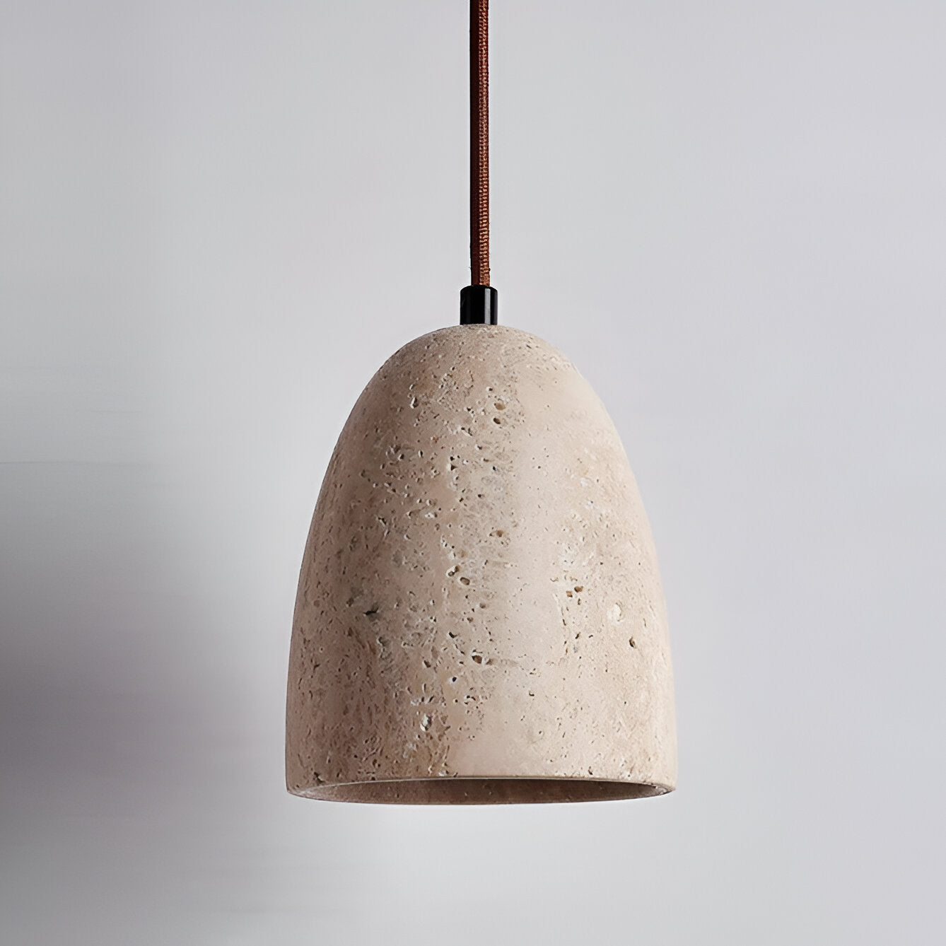 Yellow Travertine Retro Bell Pendant Light | Lareda