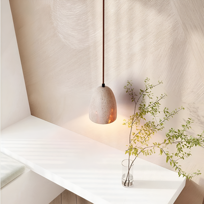 Yellow Travertine Retro Bell Pendant Light | Lareda