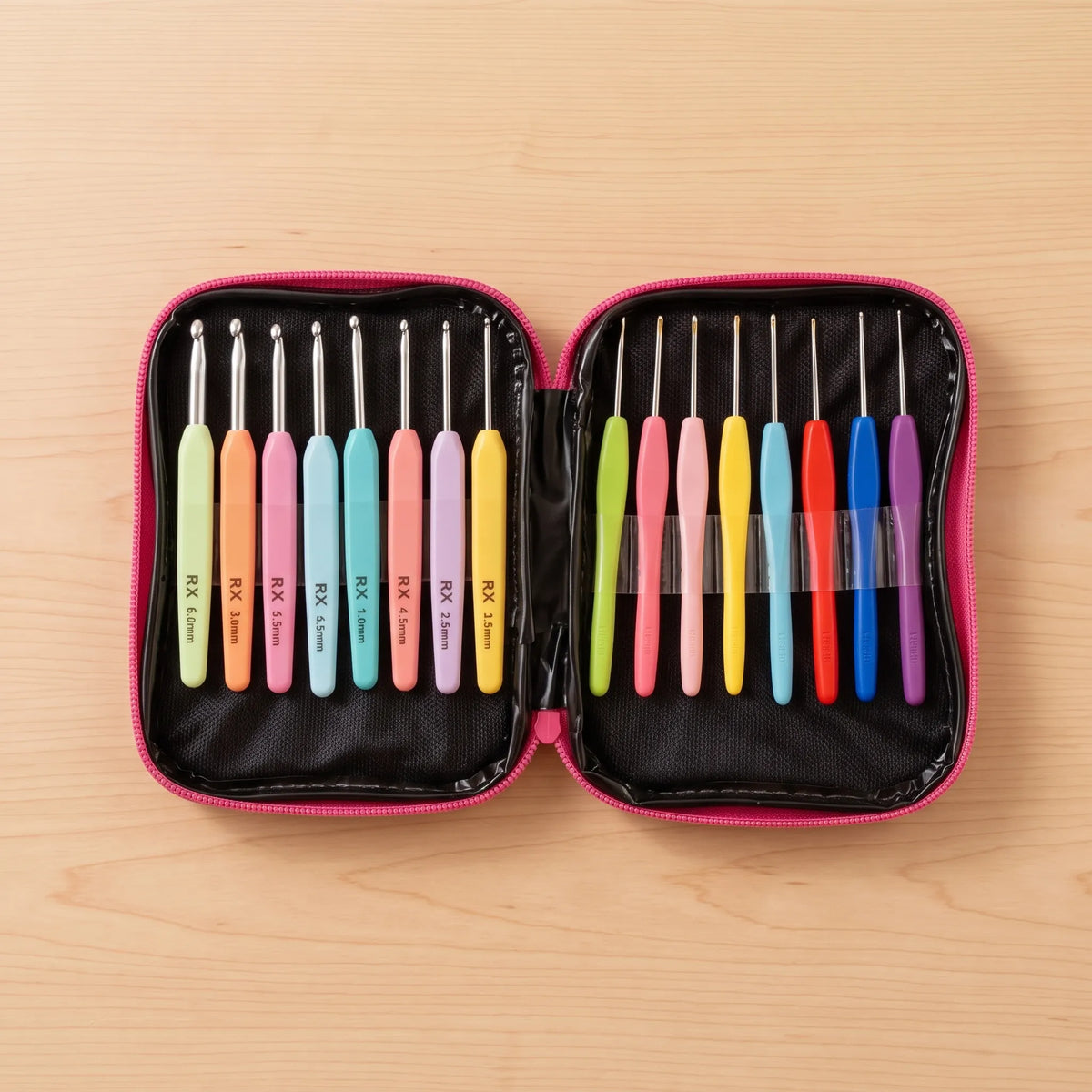 Zippered Travel Crochet Hook Set