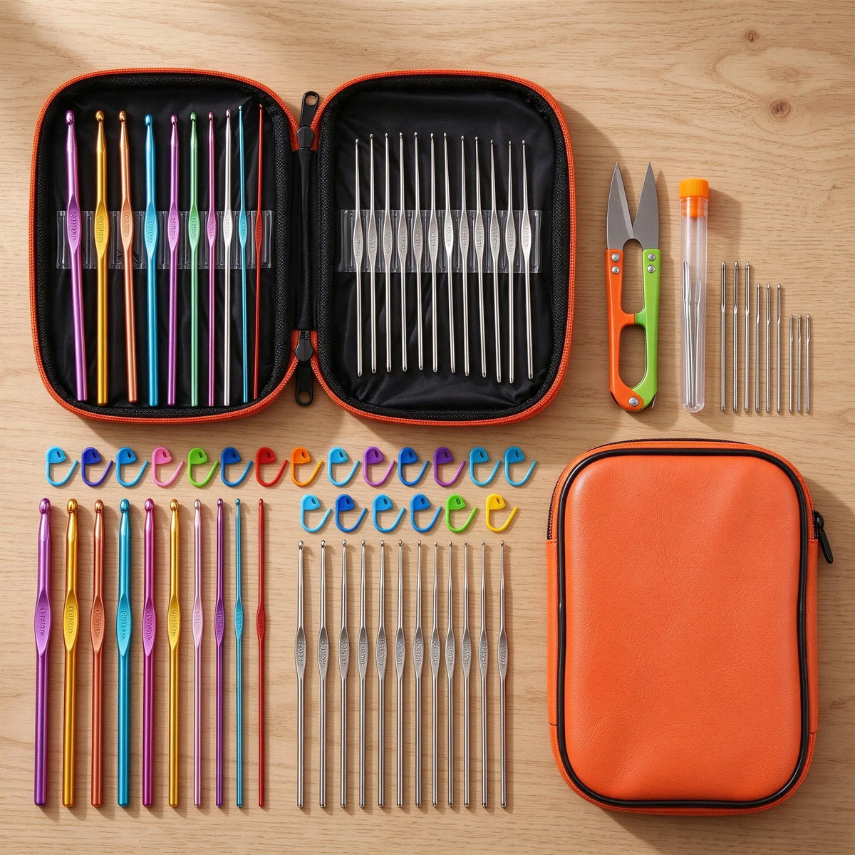 Zippered Travel Crochet Hook Set