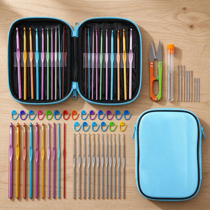 Zippered Travel Crochet Hook Set
