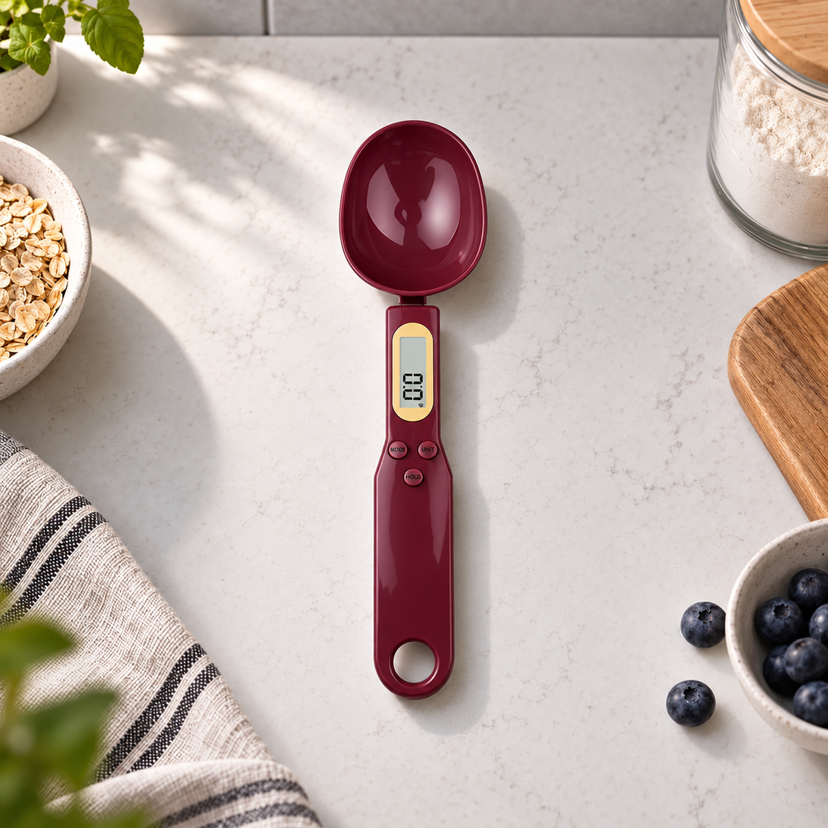 Digital Spoon Scale with LCD Display for Precise Kitchen Measurements